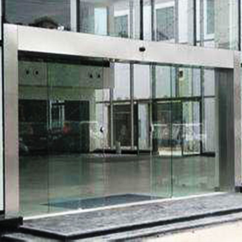 无框全玻璃感应门