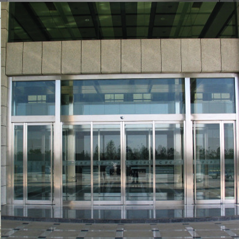 90度平开玻璃感应门